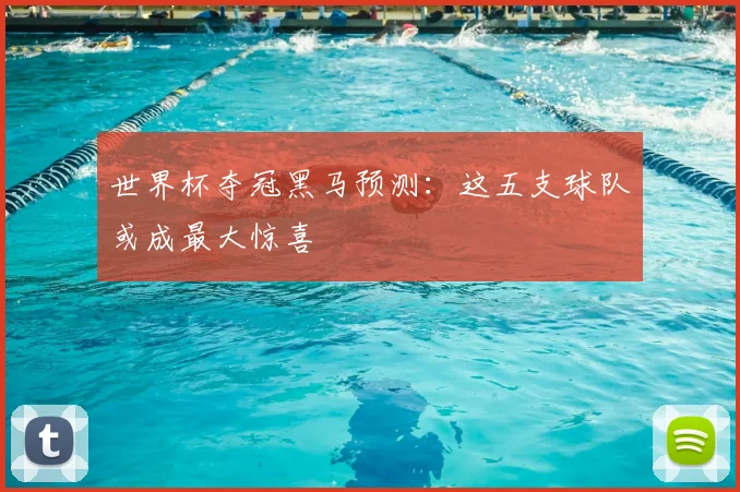 世界杯夺冠黑马预测：这五支球队或成最大惊喜